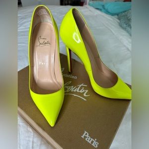 Christian Loubotin Pigalle size 35 (5.5) YELLOW
